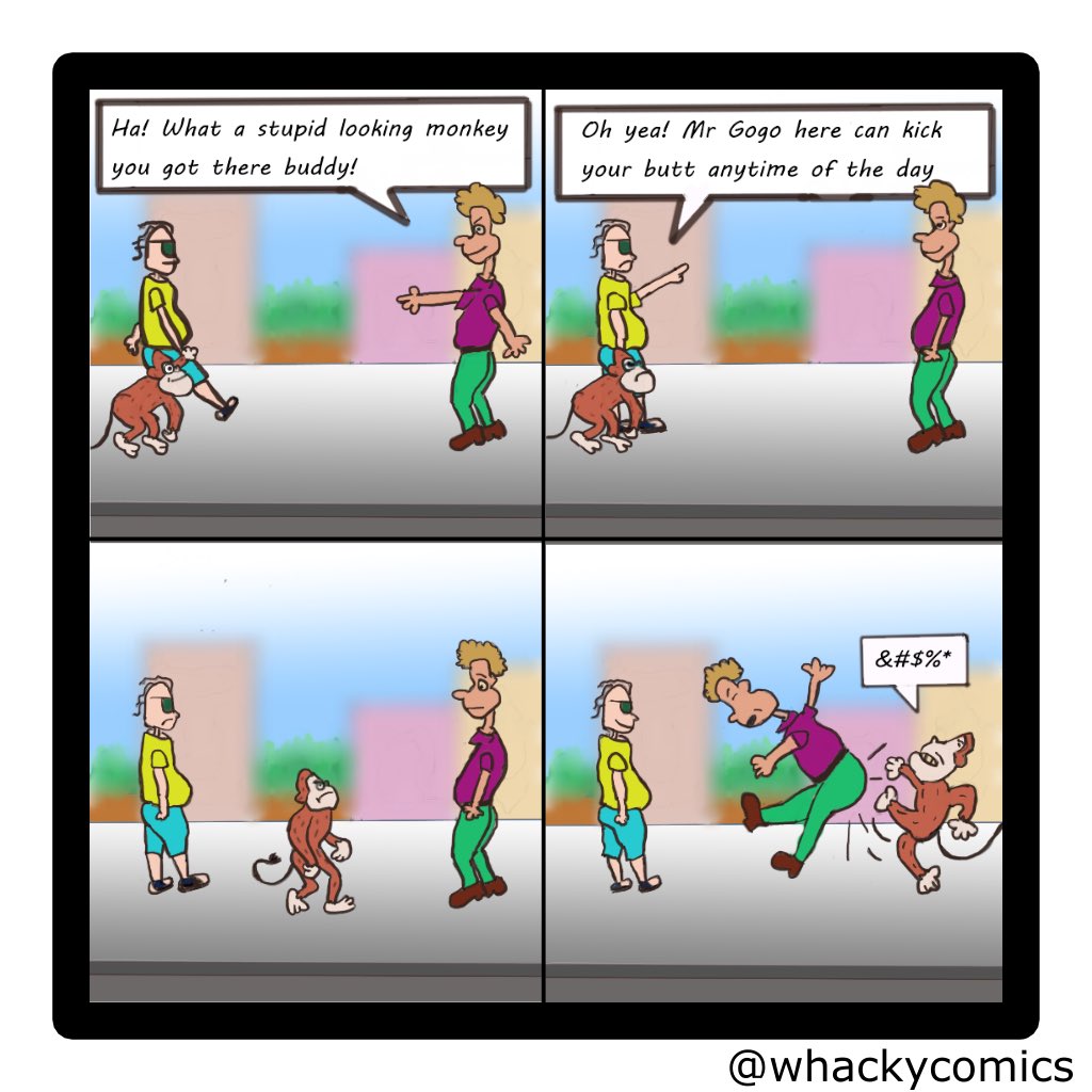 whackycomics's tweet photo. When life gives you lemons, a monkey kicks your butt

#comic #funny #webcomics https://t.co/oHvA75mZMH