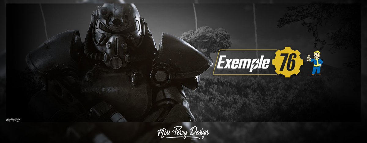 MissPerryDesign's tweet image. Une bannière #Fallout76 juste pour le fun !

Pour participer au concourt !
Follow &amp;amp; Retweet @MissPerryDesign 

TAS : 23/05