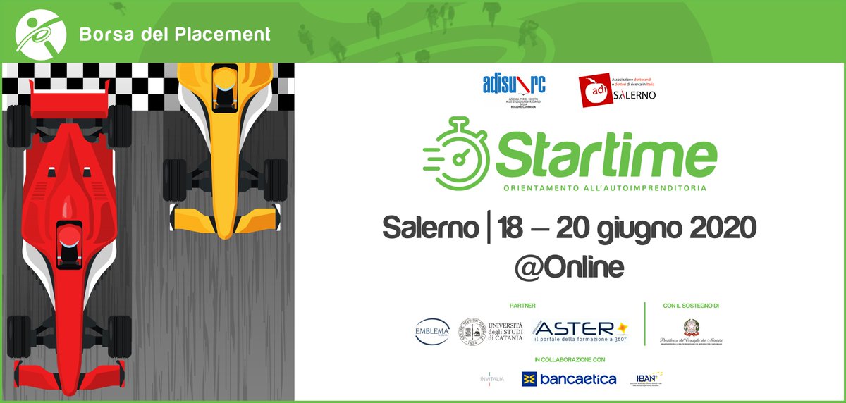 adi_unisa's tweet photo. Vi presentiamo il progetto Startime sull'autoimprenditoria. A questi link potete trovare tutte le informazioni sull’iniziativa: https://t.co/Wq8E0FtQBK e https://t.co/EWUCy84LCl

Per candidarsi o ricevere informazioni si può scrivere a startime@fondazioneemblema.it.
@Emblema_ https://t.co/LqVKYS97YT