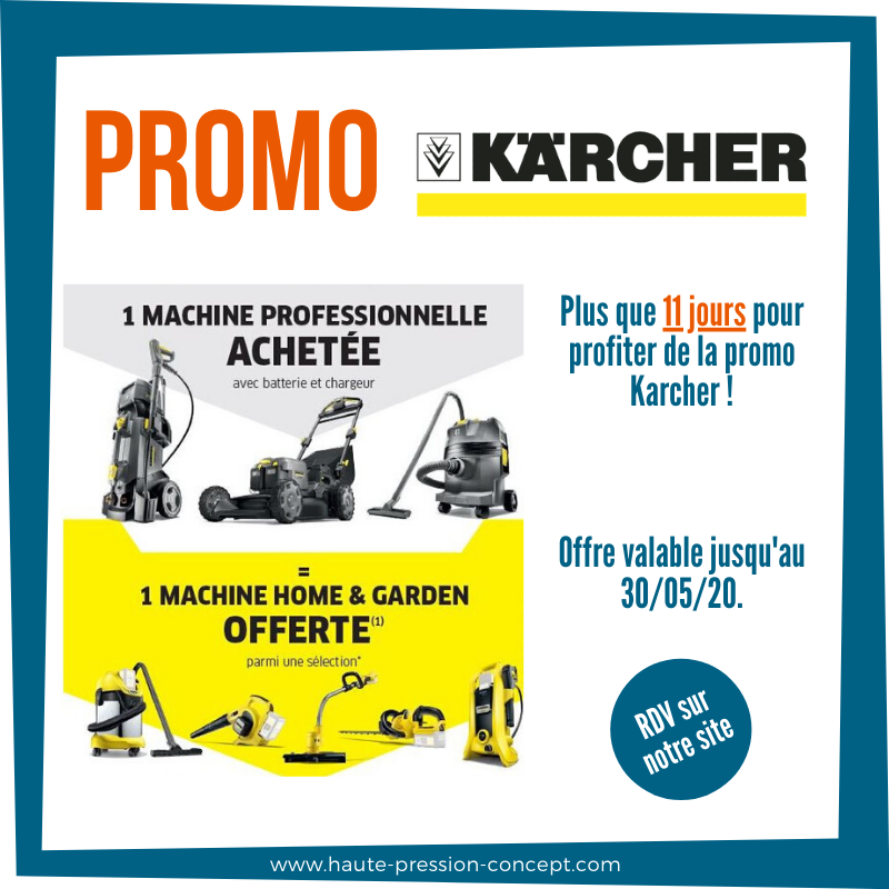 HPConcept_'s tweet photo. #PromoKarcher Plus que 11 jours pour profiter de l'offre #Karcher : 1 machine professionnelle achetée = 1 machine home &amp; garden offerte. Retrouvez toutes nos machines sur : https://t.co/EOGAdOGUaG https://t.co/s33dyzEMWg