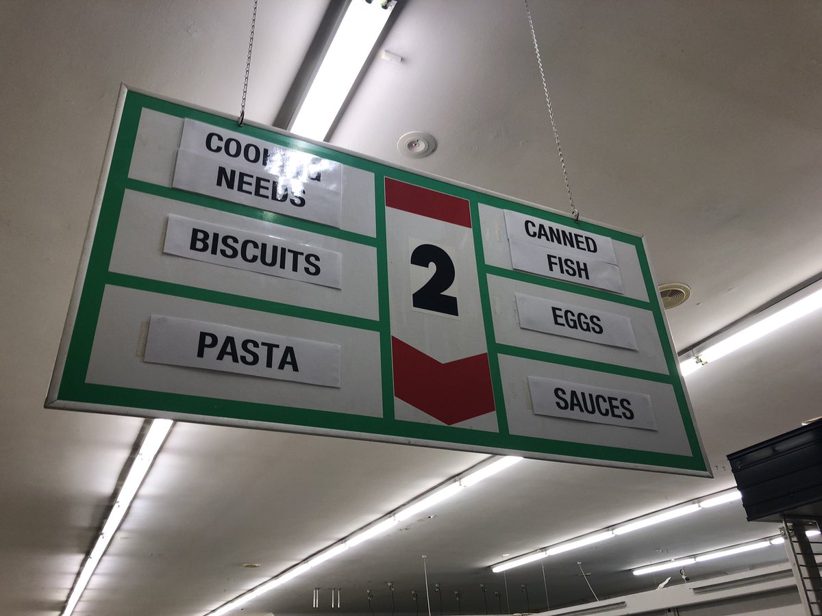 SydComMedia's tweet photo. @SydneyCityTV Yes, those old aisle signs and the laughably small fresh fruit and veg section are all things that you just don't see anymore. https://t.co/7KXYXAjAjA