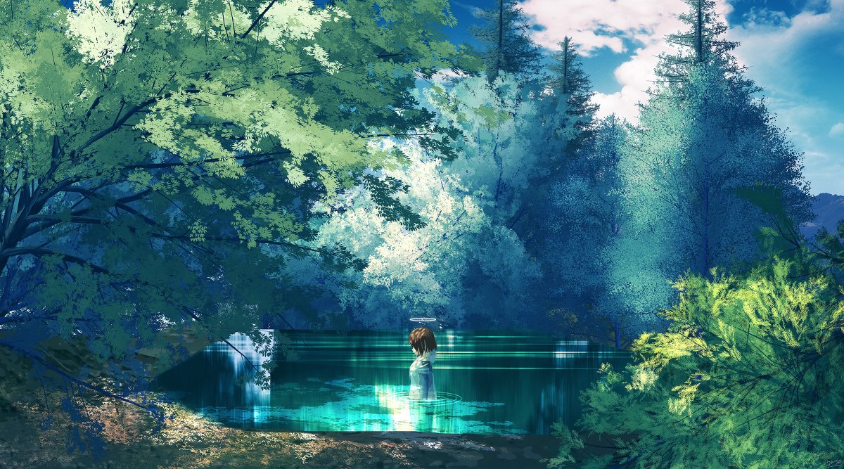 Twitter 上的 ワルツp にゅうどうぐも 失われた 風景 森 插画 ファンタジー 創作 女の子 景観 イラスト 背景 プール T Co Kcoj9ilcki T Co Drlvezbbzl Twitter