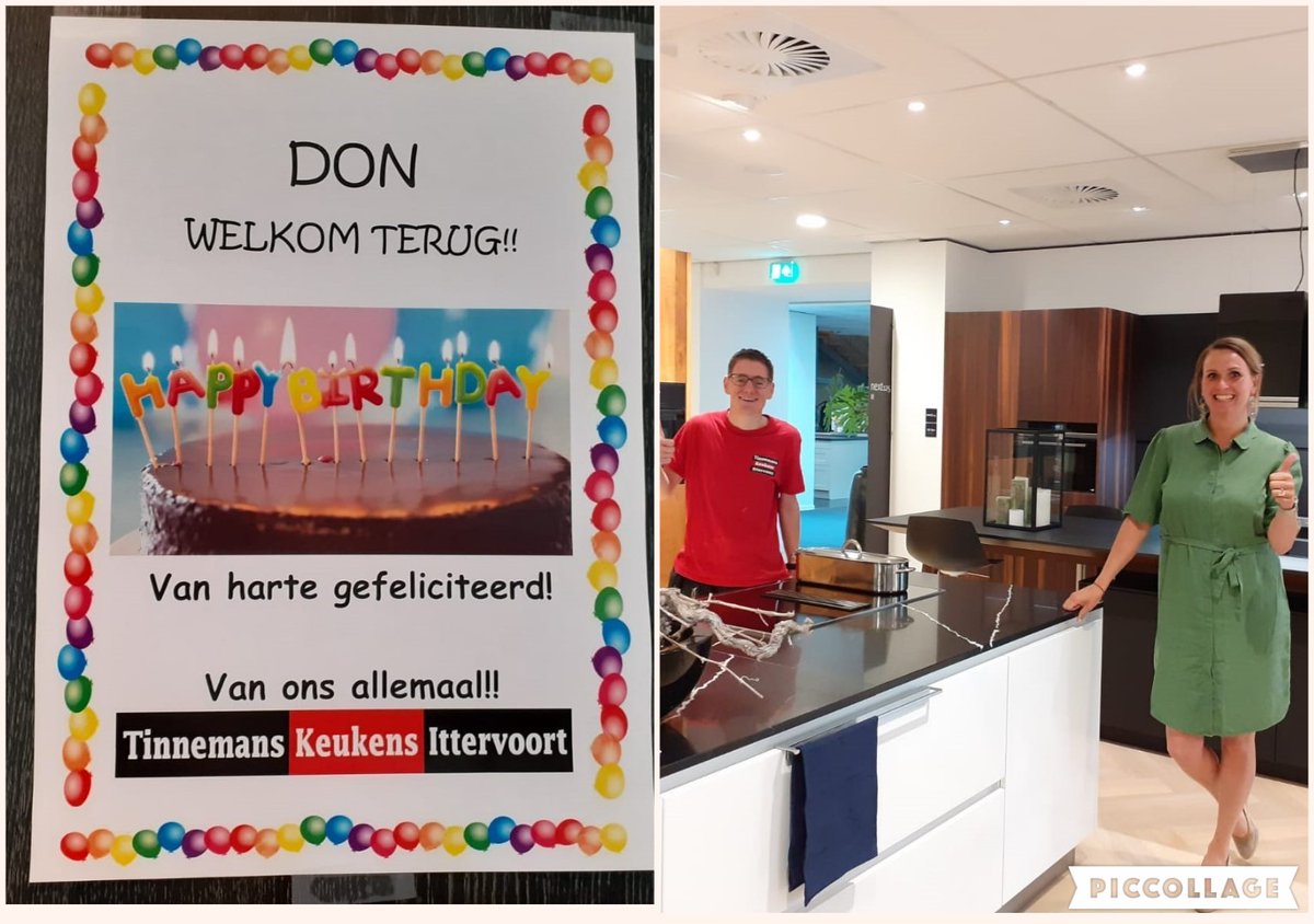 Don is jarig! En terug@Tinnemans keukens Ittervoort = dubbel feest!!!! #Top bedrijf#passie#participatie!