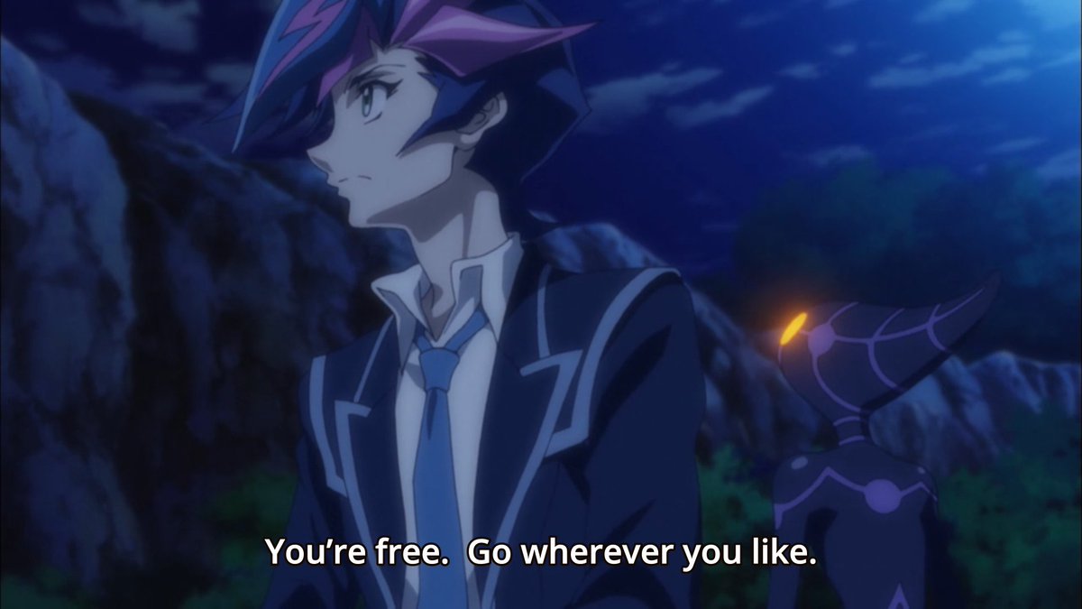 Even if Yusaku denies to see Ai as a friend, it's pretty clear that he does come to care for him as more than a hostage, and the final scene of the season with him freeing Ai after he stopped needing him was a nice display of it.