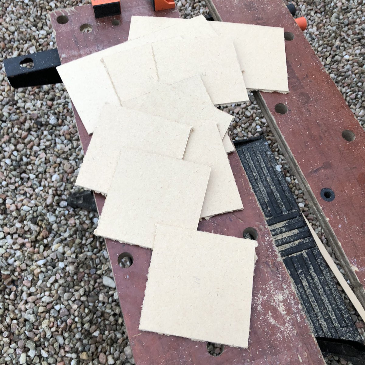 I’m waiting on bases from sarissa precision to finish my command bases, so until it arrives it’s on to something else: scenery! I’m cutting up 12cm square bases of hardboard to make into some  #wargaming terrain, which is largely a new thing to me!