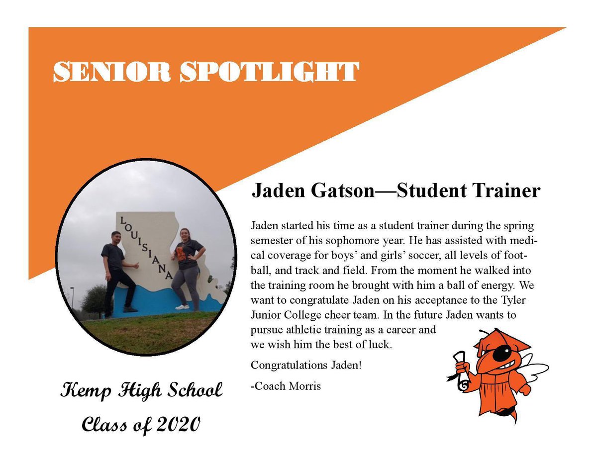 KempSportsMed's tweet photo. Senior spotlight # 6: https://t.co/R2xDZ3MS1X