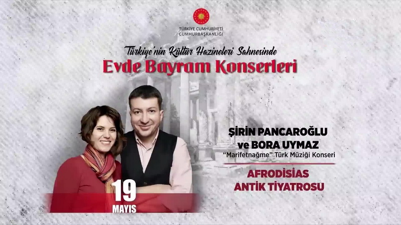 Cumhurbaşkanlığının “Evde Bayram Konserleri” kapsamında Afrodisias Antik Tiyatroda gerçekleştirilen Şirin Pancaroğlu ve Bora Uymaz’ın “Marifetnağme” Türk Müziği Konserini izleyebilirsiniz.
Link: youtube.com/watch?v=je5M44…

Emeği geçen herkese şükranlarımızı sunuyoruz.
🏛🎶🏛🎶🏛