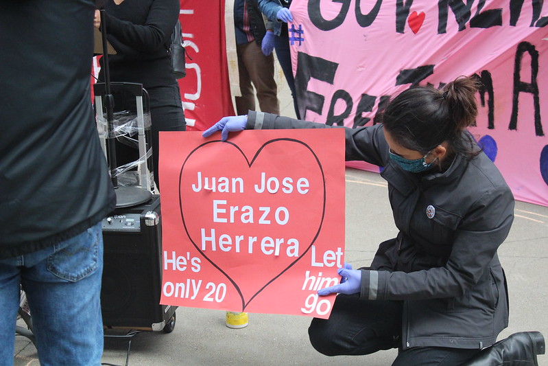 4humanintegrity's tweet photo. Juan Jose Erazo Herrera is a 20 year old asylum seeker from El Salvador who has been detained for 2+ years. He is a survivor of abuse, and has a weakened immune system due to trauma. @ICEgov must release him immediately during this #COVID19 pandemic #FlattenICE #FlattenTheCurve https://t.co/Klf1IQtt34