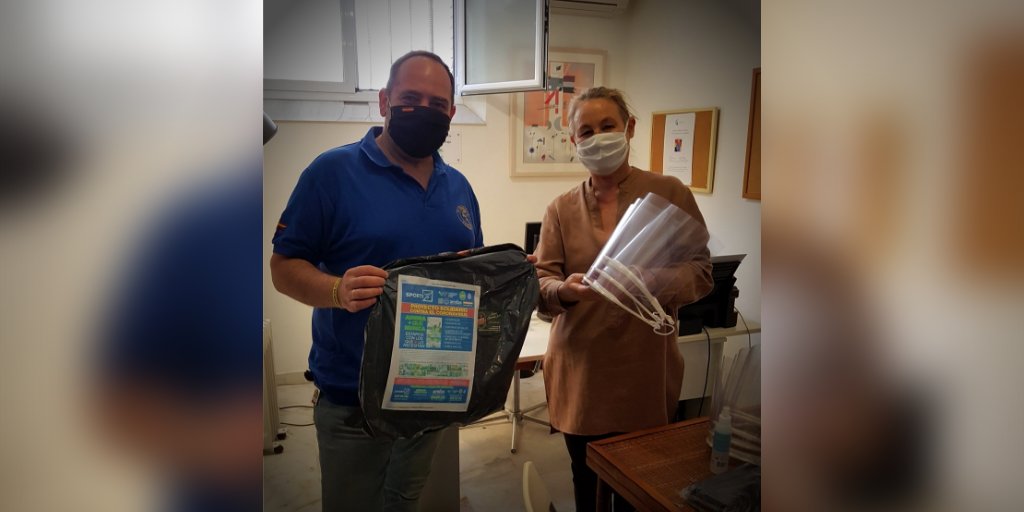 Muchas gracias a la Asociación SPORTI por la donación de pantallas protectoras y mascarillas 🙌🏼💙
Estamos tomando todas las medidas necesarias para retomar nuestras salidas con los niños de la cárcel de #Sevilla 😊

#YaFaltaMenos #YoMeQuedoEnCasa #HorizontesAbiertos