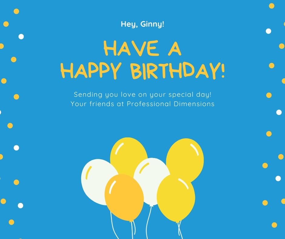 Happy Birthday Ginny Finn! We are so grateful to have you in our network of women leaders. Thank you for all that you do for us and for our entire community.