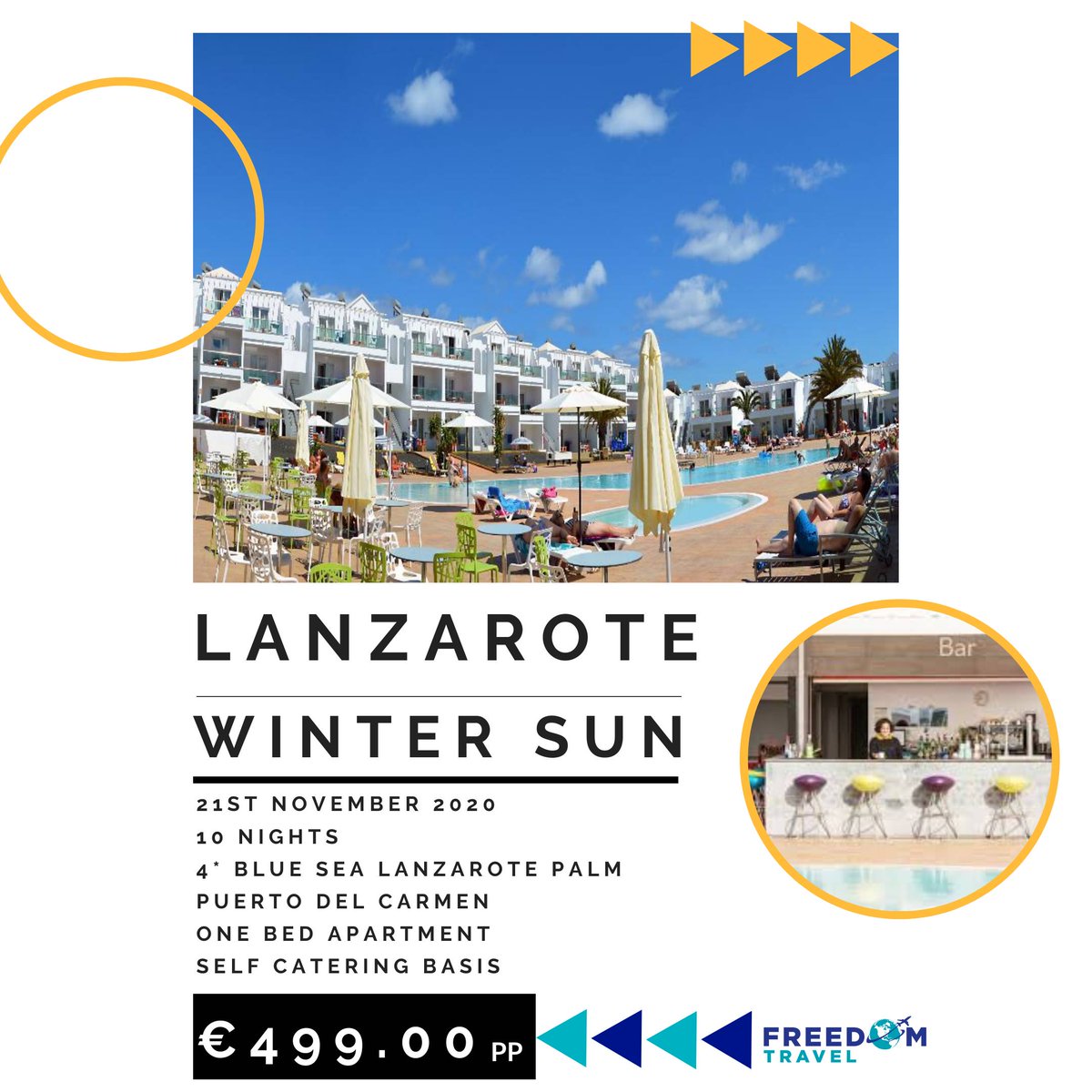 Lanzarote the second home for us Irish we are drawn to it like a moth to the flame. Is it because of the year round sunshine is it the fantastic selection of bars and restaurants is it the beautiful beaches or is it because it offers all the above? 

I'll let you answer that