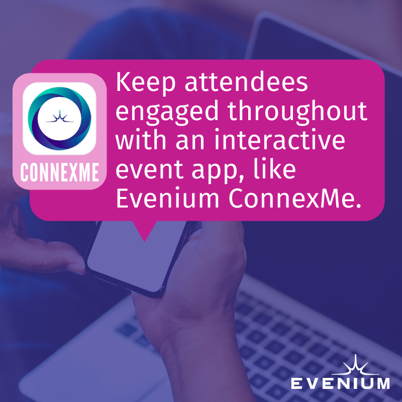 evenium's tweet photo. #TipTuesday: Webinar and virtual event fatigue is REAL!
Don’t let one experience turn #meeting and #event attendees off your digital experiences for good.
#eventtech #ConnexMe https://t.co/M1SqP0o9tu