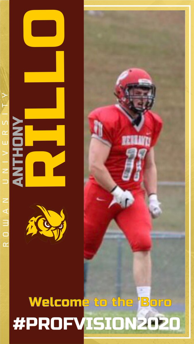 Rowan_Football's tweet photo. #PROFVISION2020 Anthony Rillo! https://t.co/JqibKleQG9