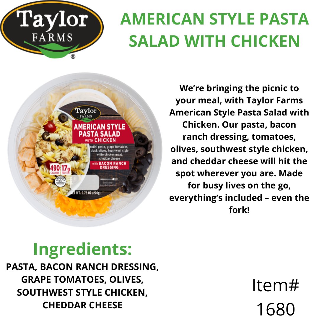 McCartneyFresh's tweet image. New Taylor Farms Salad Kits Available Now!  Try Them Today! - mailchi.mp/204ed80a81c2/n…