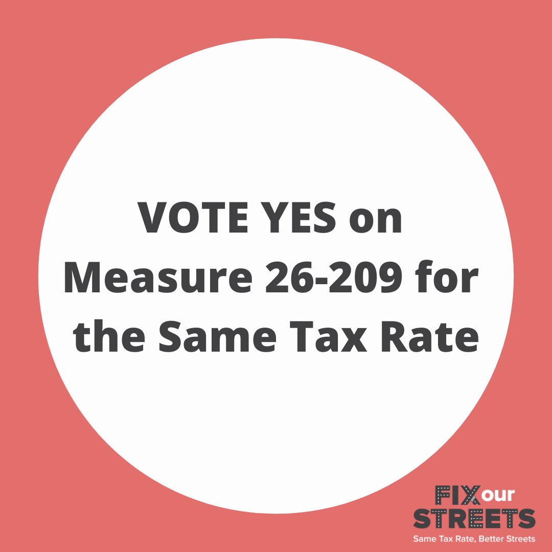 Measure 26-209 is a renewal, which means we can continue collecting a dime at the pump and continue making small investments with big returns by saving on costly projects down the road. Vote YES by 8pm tonight!