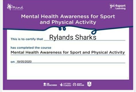 It's #MentalHealthAwarenessWeek and as such it's important to know that there's always someone out there who is willing and able to listen.
All our Coaches are undertaking the 1st4Sport Mental Health Awareness for Sport and Physical Activity Course #MentalHealthMatters #GoSharks