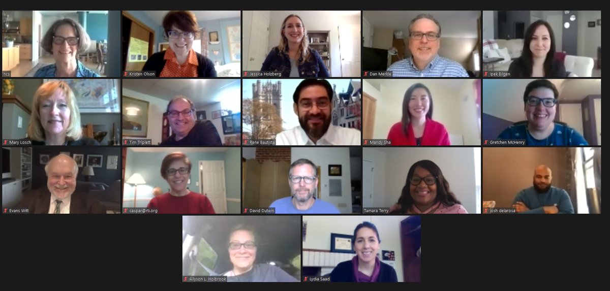 AAPOR's tweet photo. The #AAPOR council typically meets the Wednesday before each in-person conference. This year, we held the final 2019-2020 council meeting via Zoom instead. Thank you to these councilors for their service! https://t.co/DdeeMnTHje