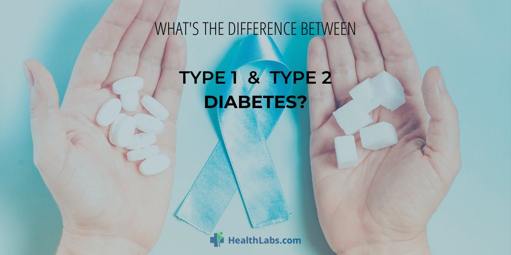 What's the difference between Type 1 and Type 2 diabetes? People with Type 1 #Diabetes don’t produce #insulin at all; those with Type 2 don’t respond to insulin as well as they should.