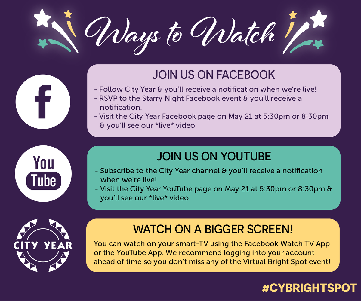 kafklinteberg's tweet photo. Fire up that sweet 60" TV to watch @CityYearBoston Starry Night!  #CYBrightSpot https://t.co/Riuye9xEPd