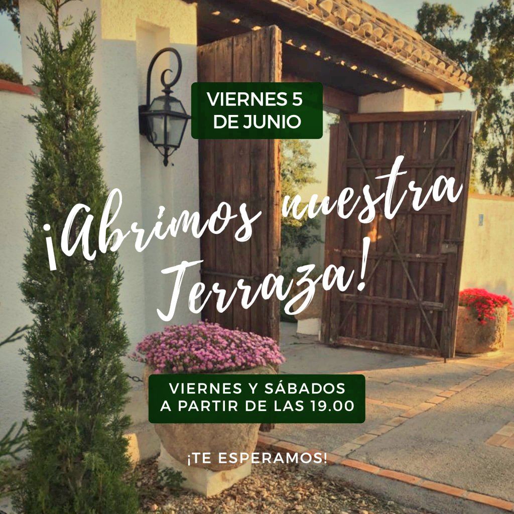 Encantados de abrir a partir de Junio nuestra terraza e ir poco a poco recobrando la actividad. Pero lo haremos comprometidos con las normas de #salud y distanciamiento necesarias. 
#Toledo #arcicollar #Turismo