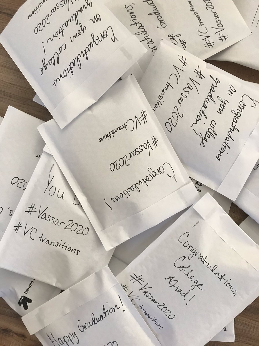 capria_b's tweet photo. Ok #VCtransitions seniors, check those mailboxes later this week! #Vassar2020 #FGLI #firstgen https://t.co/D6HOUAsEEr
