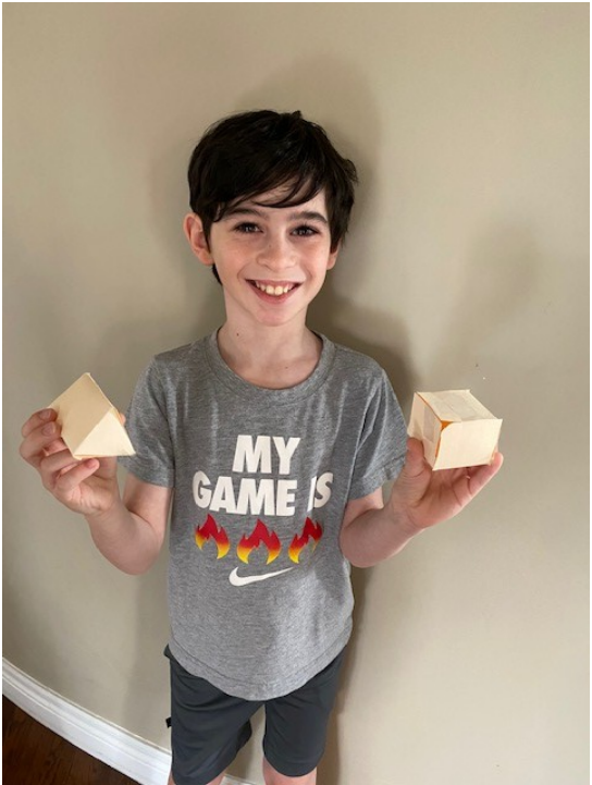 sdunning11's tweet photo. Having fun learning about 3-D figures and making Nets! Way to go Grade Threes! 👏👏👏 @StTimothyHCDSB https://t.co/SZEN3d3p8d
