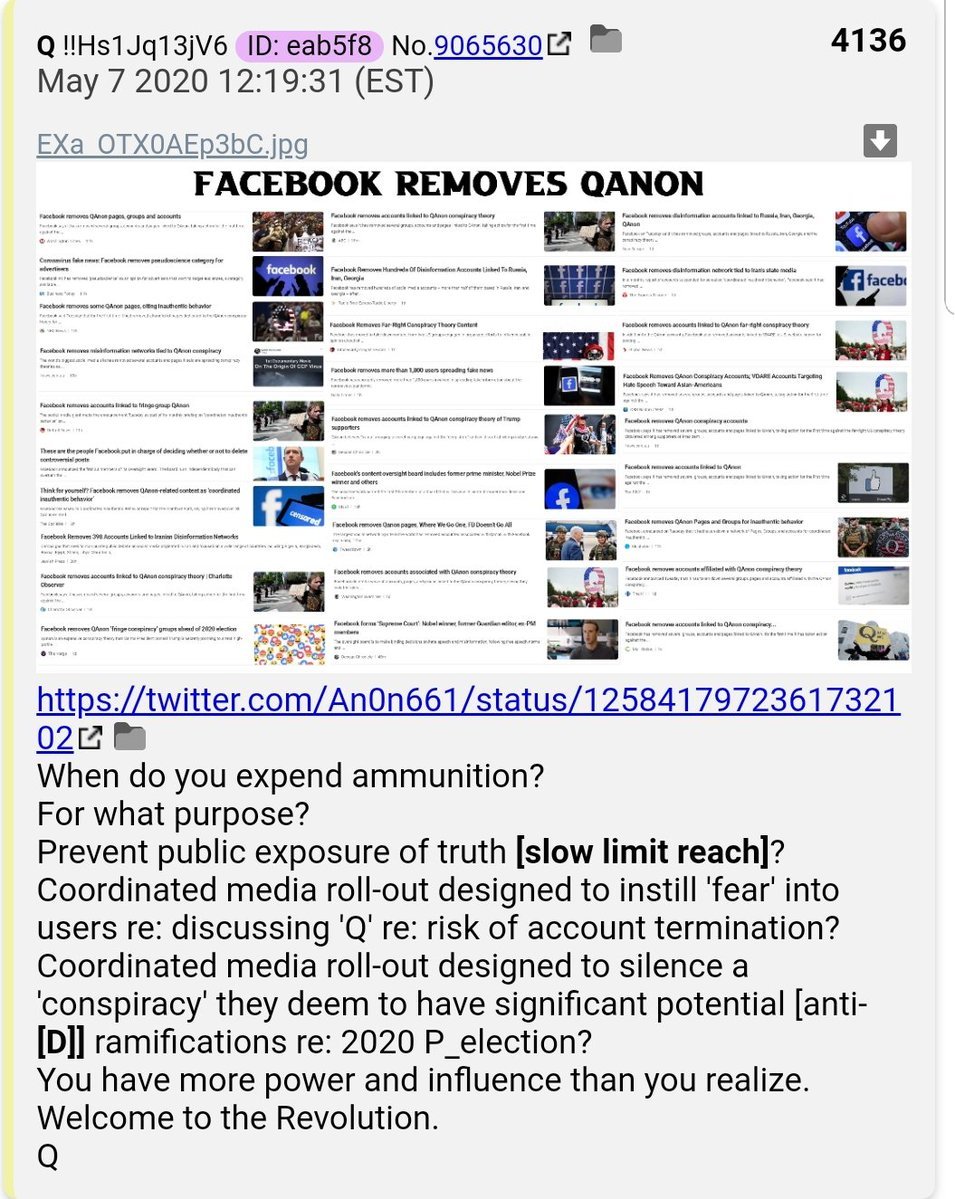 4.  #QAnon Enemies expend ammo when they feel most threatened.  #Q