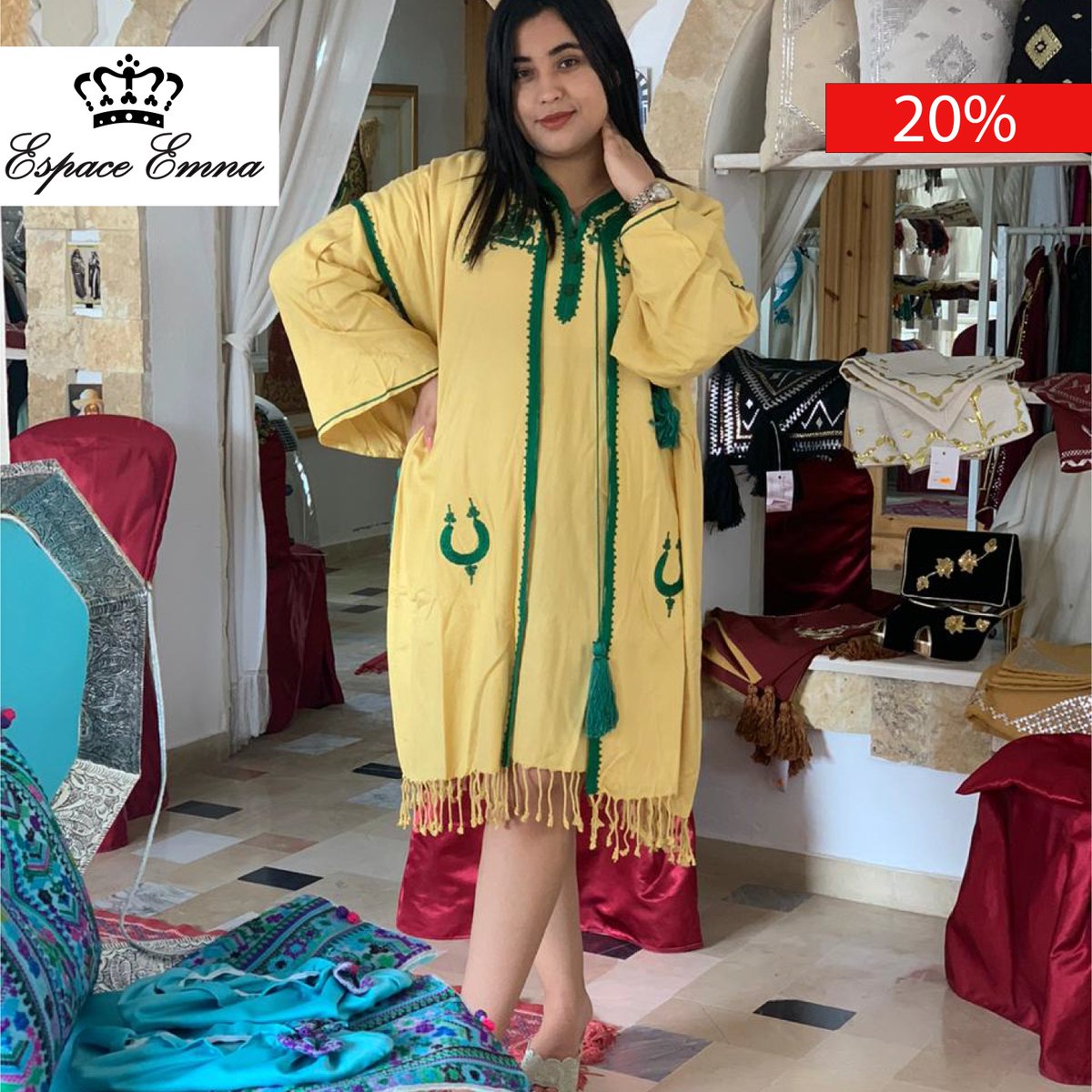 EspaceEmna's tweet photo. 🎁Promo Spéciale Aid AlFitr - 20%🎁

Espace Emna vous fait découvrir la 📣Promo Spéciale Aid AlFitr de 20%📣 sur une sélection variée de nos articles. 
Profitez de cette occasion et retrouvez la tenue parfaite pour l’Aid AlFitr 2020!

#EspaceEmna #promo #aid2020 #summer2020 https://t.co/FQ93Yzwoix