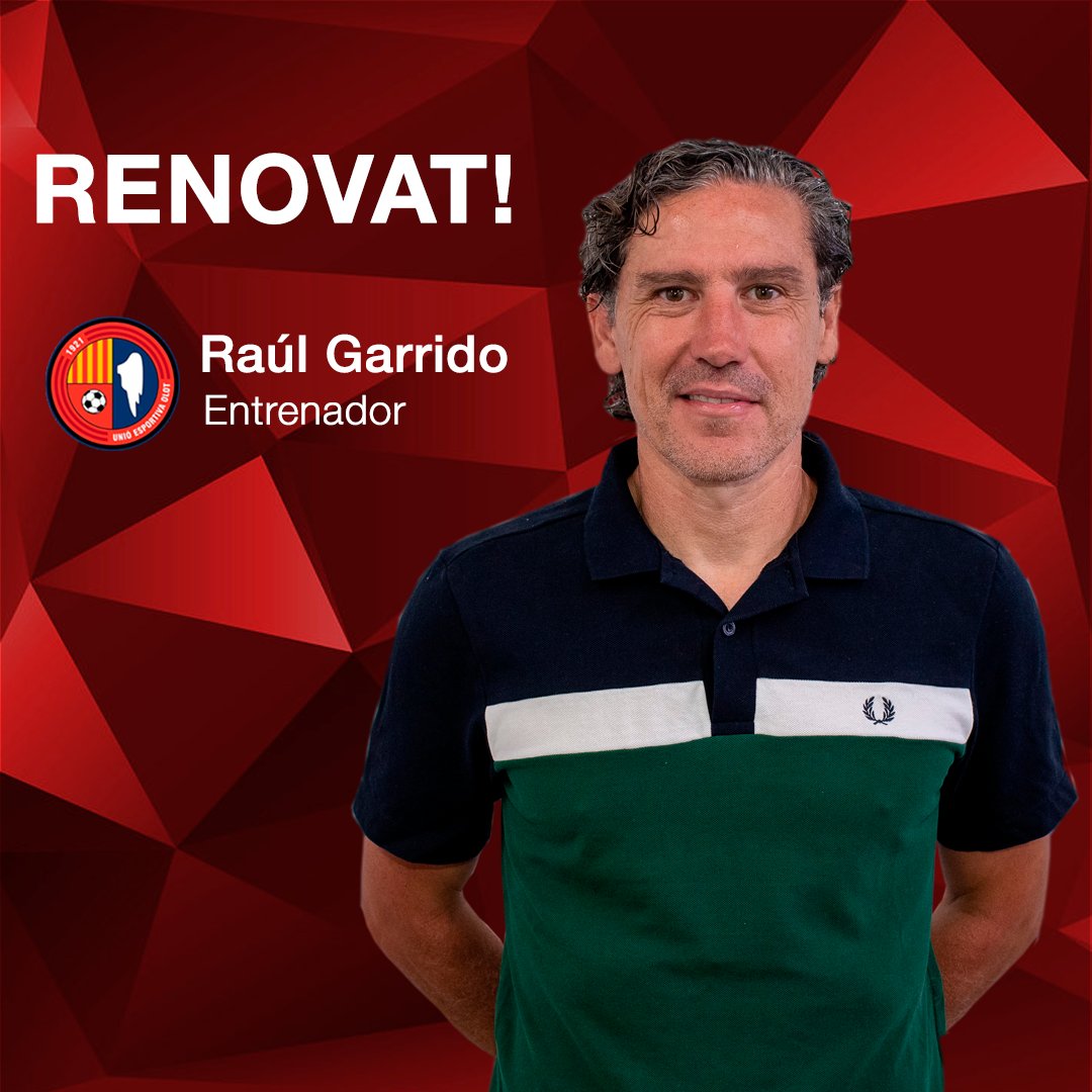 [OFICIAL]: El tècnic <a href="/raulgarrido88/">Raúl Garrido</a> accepta el repte i signa la renovació amb la <a href="/UEO1921/">Unió Esportiva Olot</a>. L'entrenador valencià i <a href="/KevinMtez/">Kevin Martínez</a> compliran la seva quarta temporada a la banqueta. Projecte de continuïtat! Un pas més! | ueolot.com/2020/05/19/rau… #Garrido2020 #UnPasEndavant #2bg3