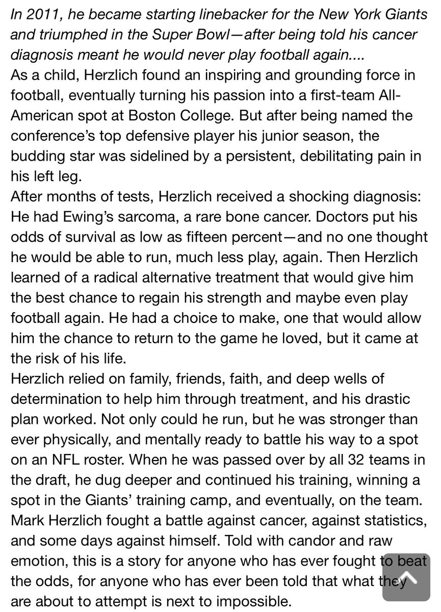 TR06GYS's tweet photo. @amcknight86 Mark Herzlich: What It Takes is a remarkable story, should have a broad cross section of appeal and is easy reading https://t.co/JYjfBEtjfi