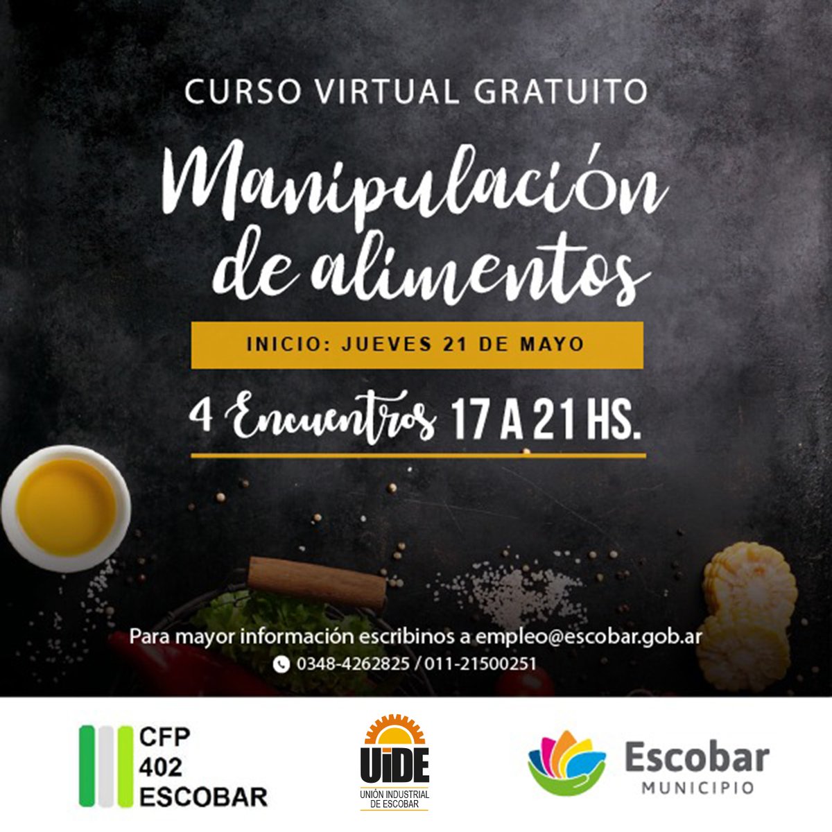 PrensaUide's tweet photo. 📌 CAPACITACIÓN GRATUITA A DISTANCIA

El Centro de Formación Profesional Nº402, que trabaja en convenio con la Unión Industrial de Escobar, dictará a partir de este jueves un Curso de Manipulación de Alimentos Virtual. Más info 👉 https://t.co/bK4AJifYLA https://t.co/ZV2Xis7Wz7