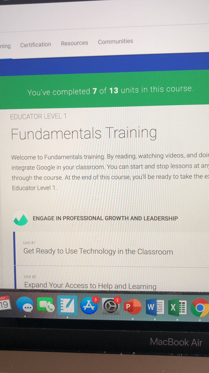 SeedsMinds's tweet photo. Can’t wait to get Google Certified: Educator Level 1. @GoogleForEdu Almost done! 👍🏻 https://t.co/0DSPdOlDsg