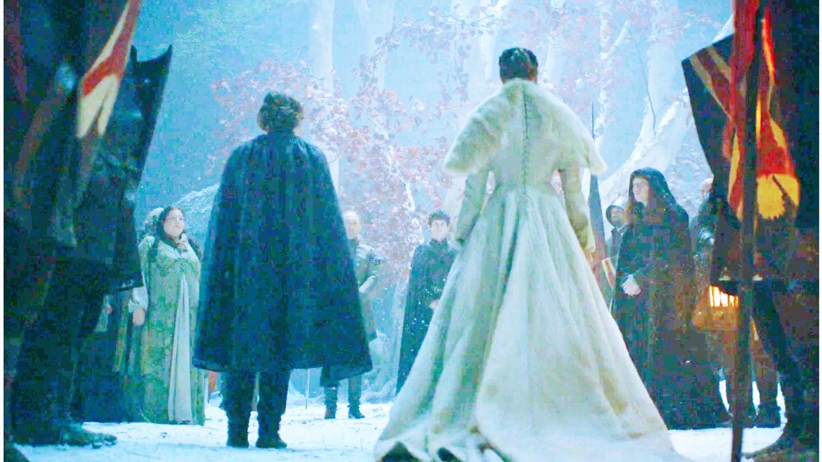 The Winterfell tree is the setting of many important scenes such as Arya reuniting with Bran and Jon, Bran and Jaime talking, Bran telling Sansa he saw her past, Jon telling the Starks about his real identity, Ned talking to Catelyn, Sansa’s wedding to Ramsey, etc.