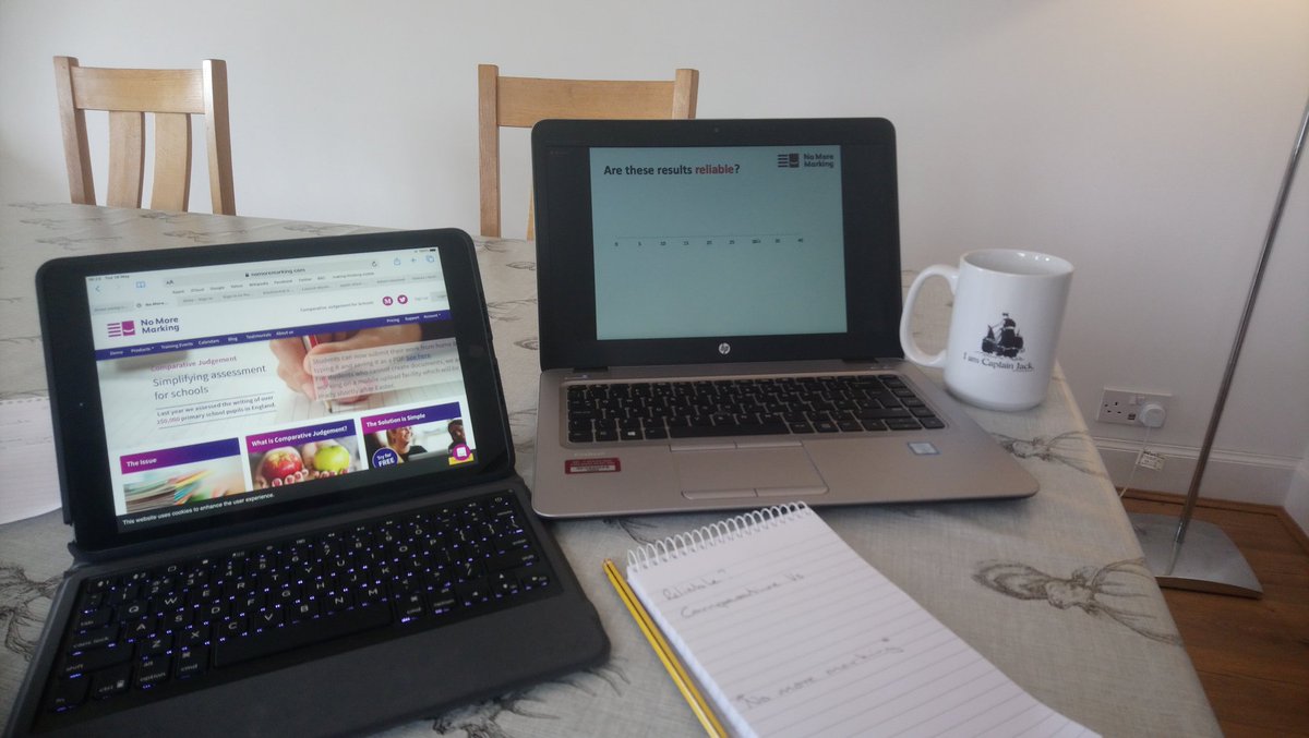 mhwilson01's tweet photo. Thoroughly enjoying the comparative judgement training with @daisychristo and utilising the new tech @inspireSBC  👏 https://t.co/r5yLH5MST7
