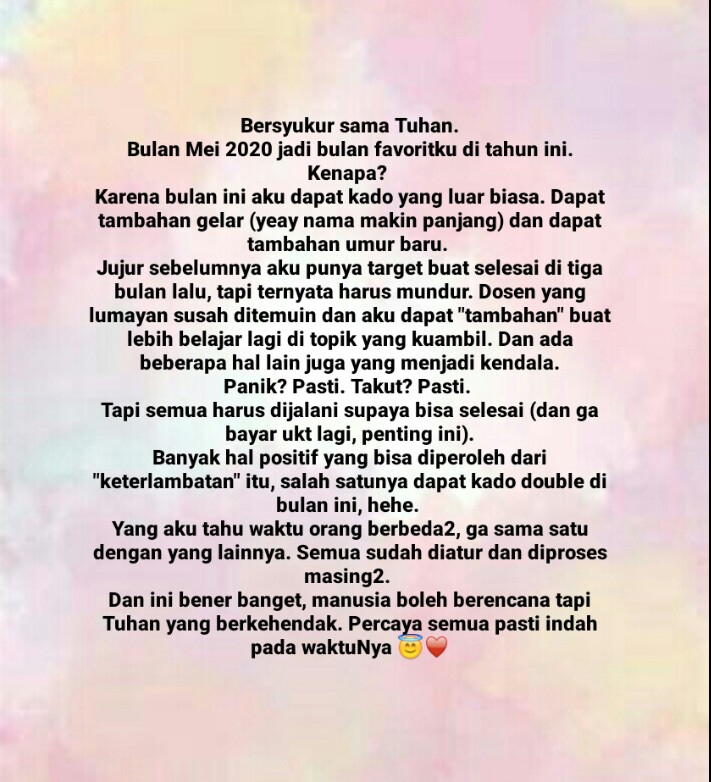 tikattrika's tweet photo. selamat bersyukur ♥ https://t.co/vtX0cU5GCo