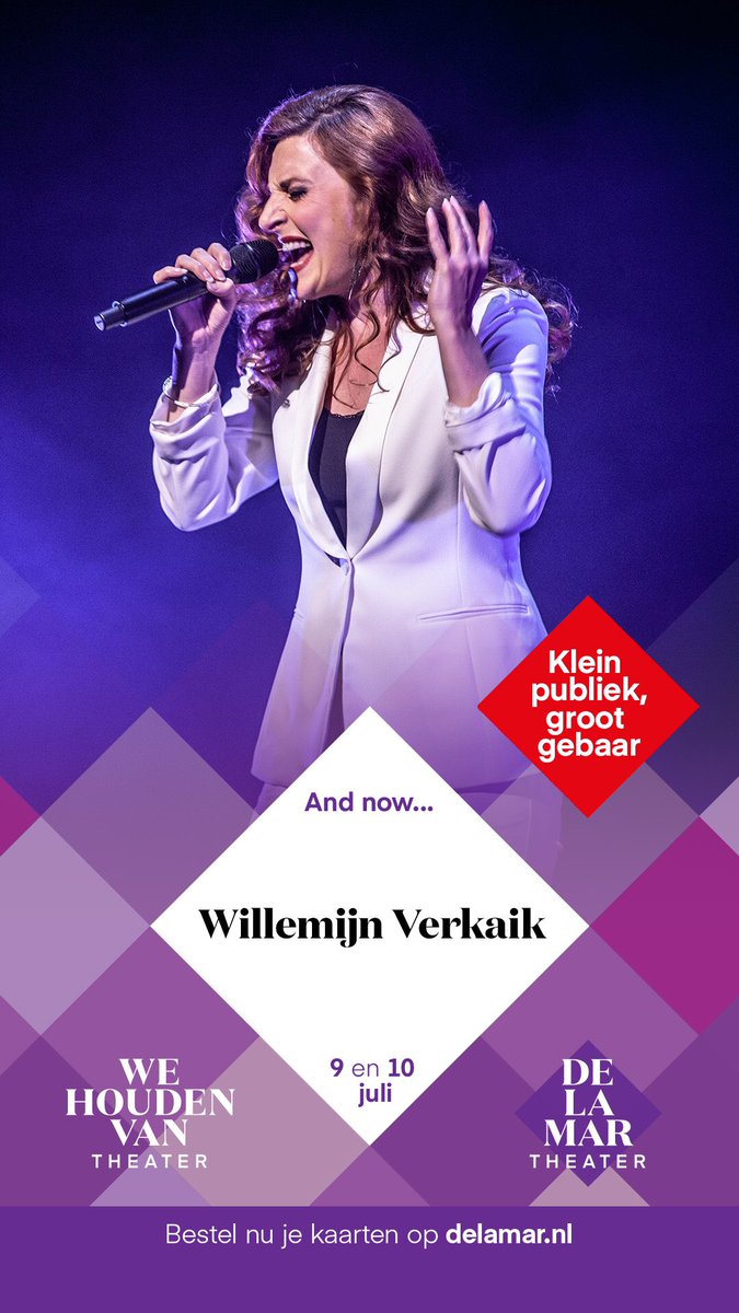 OH MY! @WVERKAIK IN CONCERT! 
'A wonderful positive concert in which Willemijn will bring beautiful musical- and popsongs about staying hopeful in uncertain times'