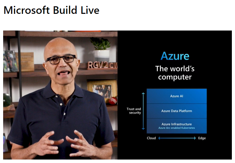 ProSunnySharma's tweet image. &quot;We&apos;re building Azure as World&apos;s Computer!&quot; -  @satyanadella 

#MSBuild #MSBuild2020 #Azure