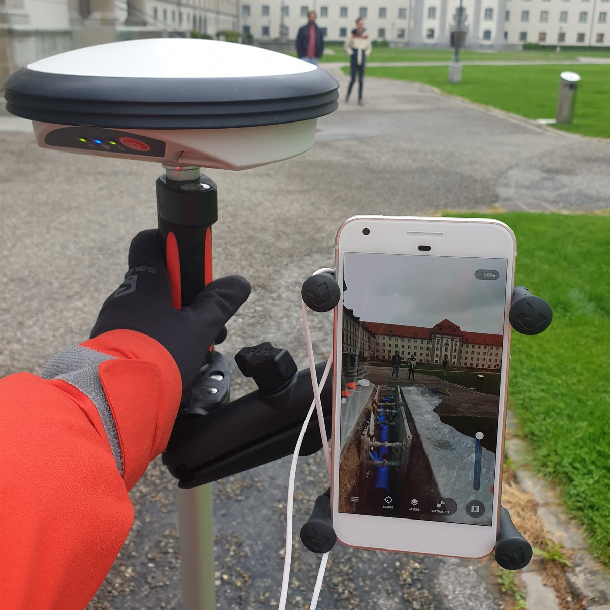 vGIS_Map's tweet photo. Busy afternoon in #Switzerland with @LeicaGeosystems - validating reality capture displayed with high-accuracy in augmented reality.
#vgis #augmentedreality #ar #gis #bim #digitaltwin #utilities #aec #infrastructure #construction #accuracy #Hexagon #leica #GG04 https://t.co/YHw4rKzwhb