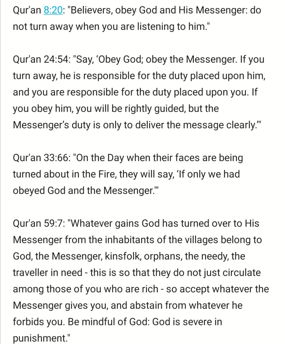 Alongside this 'aqli case for the Sunnah, here are some Qur'anic verses which seem to be pointers in favour of it (1/2):