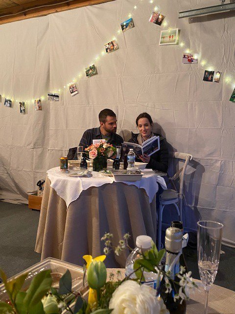 Hats off to this couple for making the most of a cancelled wedding day! At home elopement it is!