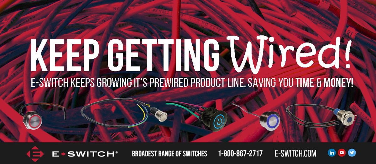 ESwitch's tweet photo. Did you know that E-Switch offers a Pre-Wired service across a broad range of our products? Yes, that's right! By choosing our pre-wired option, you eliminate the need for second sourcing of wires, saving you time and money.
https://t.co/lnDVPij2wF
#GetWired #ESwitch https://t.co/HvIiJQZ1sa