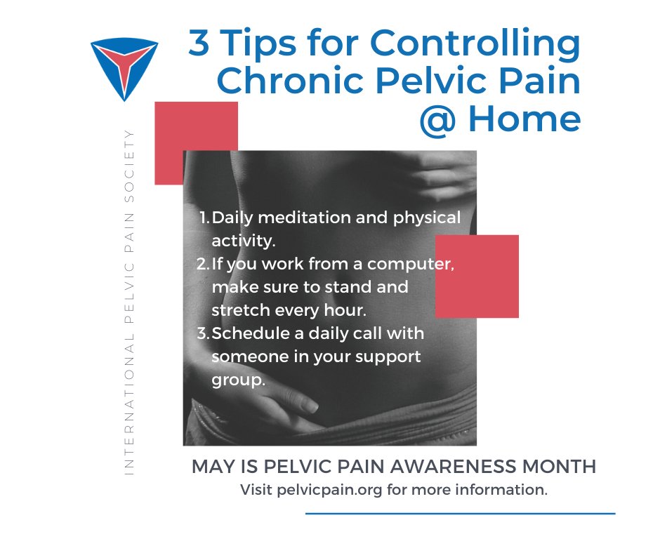 Are you working from home? Read these 3 helpful tips on controlling chronic pelvic pain from the comfort of your home. #pelvicpainawarenessmonth