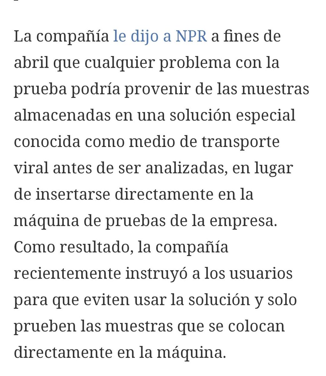 garay's tweet photo. @VillaFernando_ Abbott Labs advierte que las muestras deben #insertarse #directamente en las maquinitas de pruebas de Abbott y NO transportarlas en soluciones convencionales.
--
@juanseroldan @DrJuanCZevallos
@ottosonnenh @Salud_Ec
https://t.co/2QNO7JzkAC https://t.co/8Zj374ewJ0