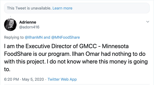 14)Quoting  @realDSteinberg:“Yet another  @IlhanMN campaign finance problem:  @IlhanMN posted this tweet on Tuesday, then deleted it at some point after it received this reply.”
