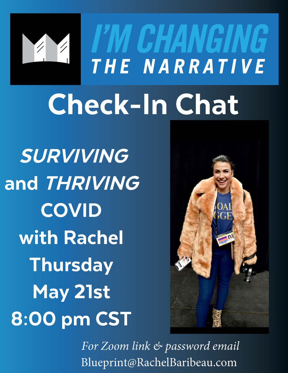 RachelBaribeau's tweet photo. Let’s chat! Can’t wait to connect with you! #ImChangingtheNarrative @CTNkingandqueen #covidchat #mentalhealth #mentals #takeoffthemask #DESTROYperfect #MentalHealthAwarenessMonth https://t.co/MeG1SWDat0