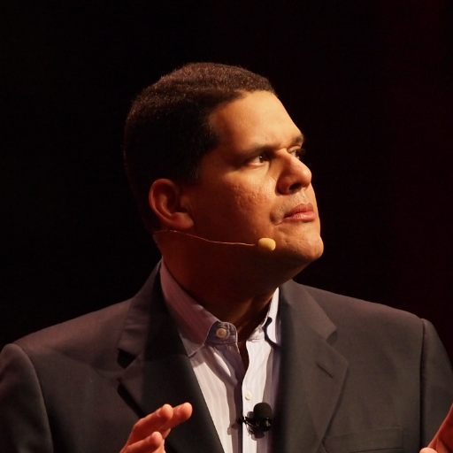 SMM2_bot's tweet photo. Reggie Fils-Aimé was supposed to be a playable character in Super Mario Maker 2, but was left out in favor of Mario. https://t.co/J6cHTSY4Q3
