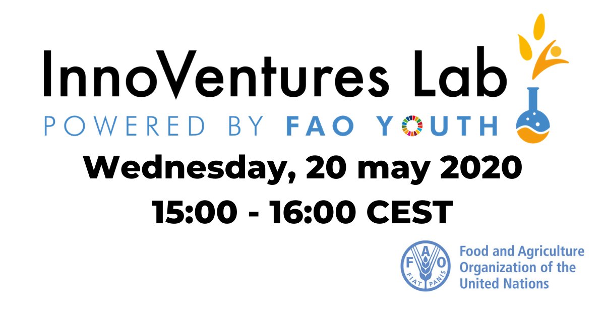 BethBechdol's tweet photo. I’m thrilled to announce #FAO kick-off public innovation series ‘InnoVentures Lab’. 👥
Join the 'Innoventure' to explore the full cycle of an innovative strategy from ideation, implementation to incorporation.
Register NOW👉https://t.co/BzdvgKdvPc https://t.co/bzy0eufEUi