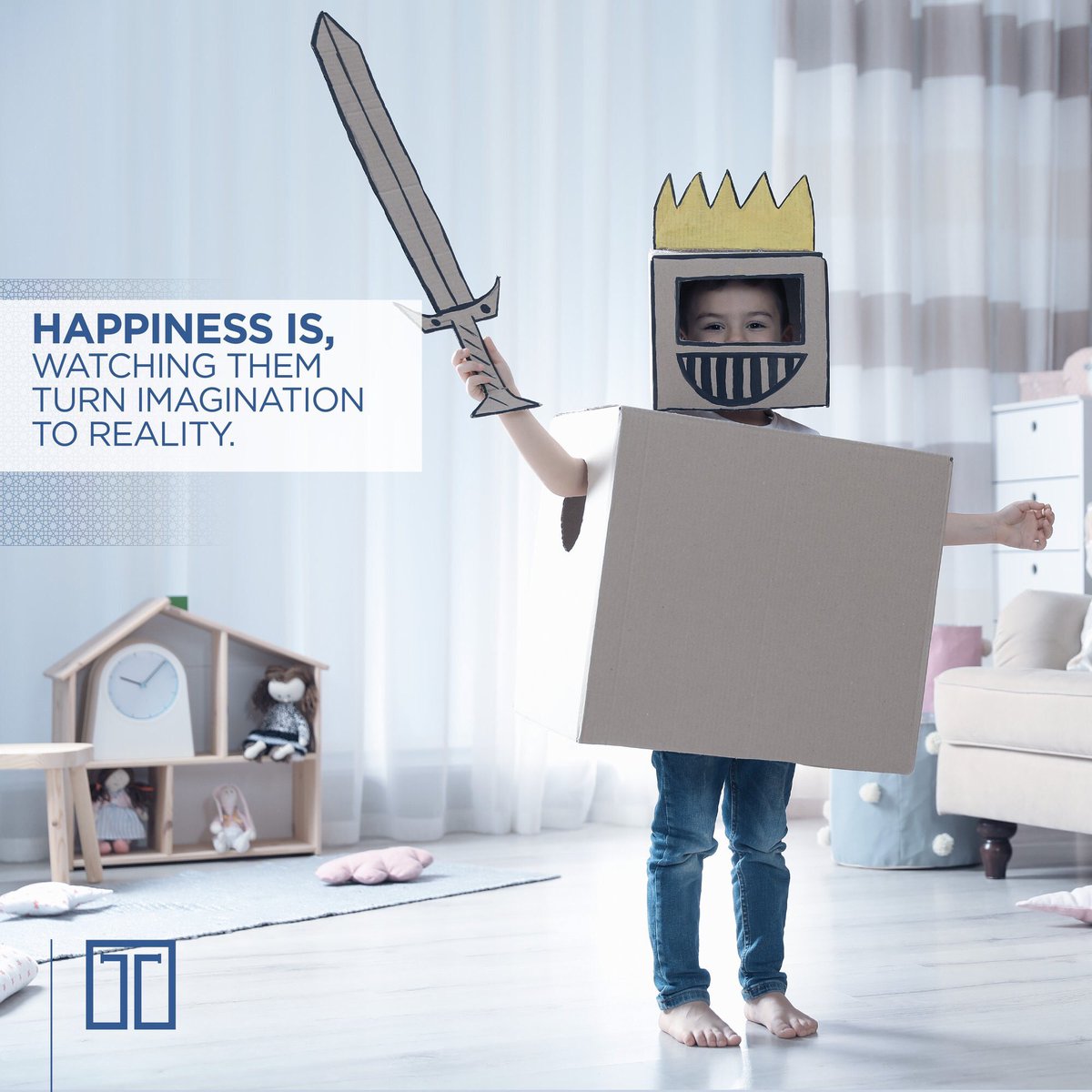 tamouhUAE's tweet photo. Happy children have the space to let their imagination flow. You can help unleash their hidden talents by giving them the place they need and join them in daily activities. ✨

#MyHappyHome #HappyLiving #Tamouh https://t.co/fuACNutrIc