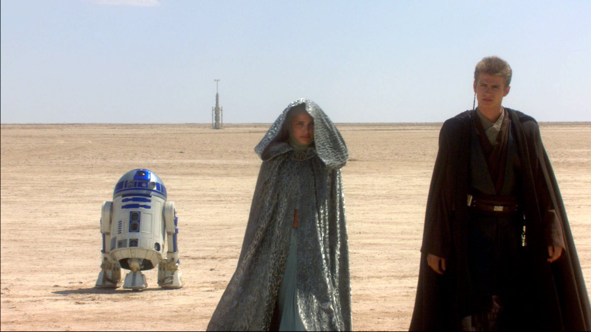 23. lars homestead (aotc)padme really has a thing for casual midriffs, huh. i really love the outfit and how it feels like padme's take on desert wear, plus the hair is stunning. however idk wtf is going on with that couture nun cloak and it brings the ensemble down.