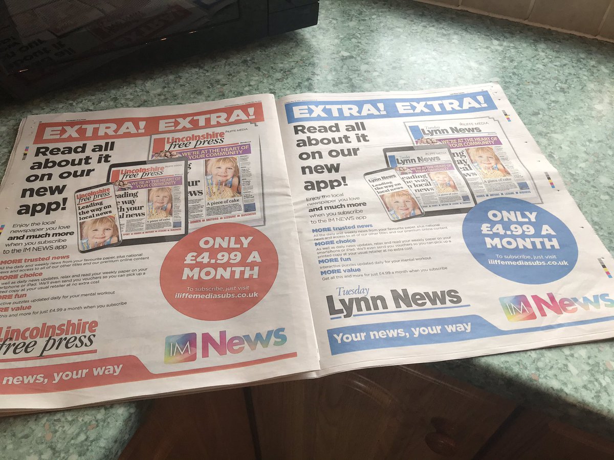WebbsDeliver's tweet photo. A customer travels 12 miles to my base to bring back 2 of today’s local papers by Publishers @IliffeMedia, not paying £1.90 for a pathetic excuse of local papers and if their your friends within the trade god help your enemies WEBBO! I’ll have the #Express everyday instead OK? https://t.co/p5RWxkIB3M